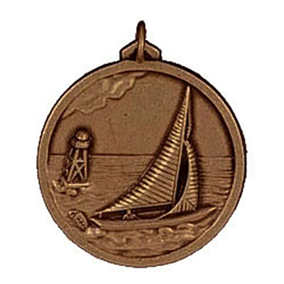 Bronze Sailing Medals 56mm