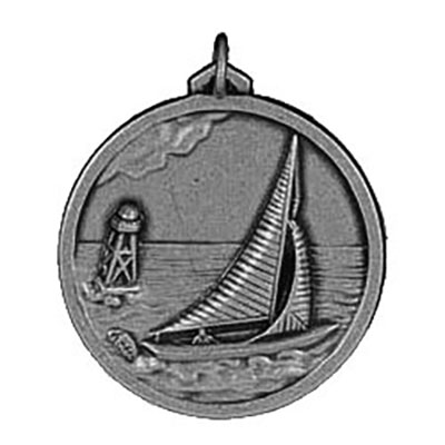 Silver Sailing Medals 56mm