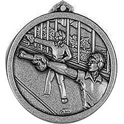 Silver Range Pistol Shooting Medals 60mm