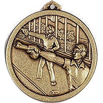 Gold Range Pistol Shooting Medals 60mm
