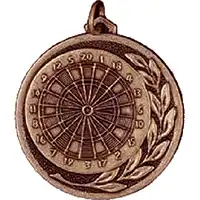 Bronze Darts Medals 38mm