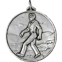 Silver Walking Medal 56mm