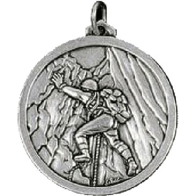 Silver Climbing Medal 56mm