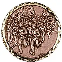 Bronze Running Medals 60mm