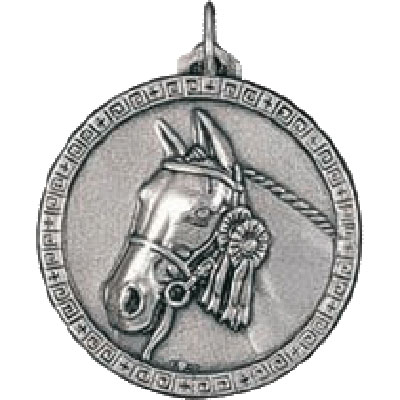 38mm Silver Equestrian Medal