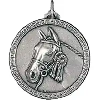 38mm Silver Equestrian Medal