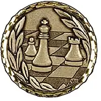Gold Chess Medal 60mm