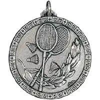 Silver Badminton Medals 38mm