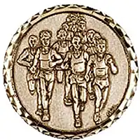 Gold Running Race Medals 60mm