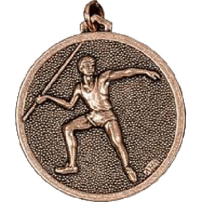 56mm Gold Javelin Medal