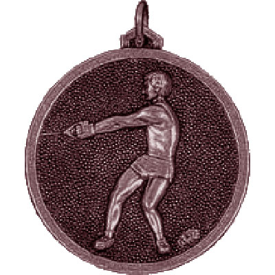 38mm Bronze Hammer Throwing Medal