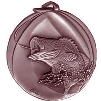 Bronze Fishing Medal 56mm