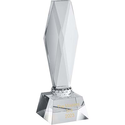 10.25in  Signature Clear Crystal Award
