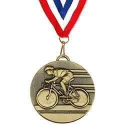 Bronze Road Cycling Medal 50mm