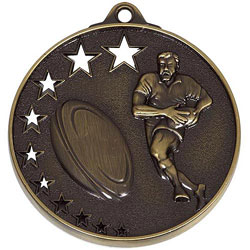Bronze SF Rugby Medal 50mm