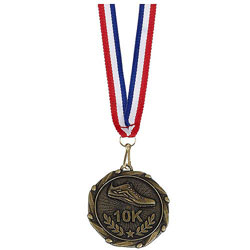 Combo45 10K Run Medal & Ribbon