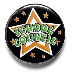 School Council Button Badge