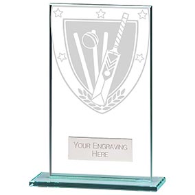 140mm Millenium Glass Cricket Award