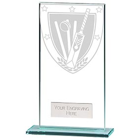 160mm Millenium Glass Cricket Award