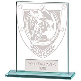 Millenium Glass Equestrian Award 110mm