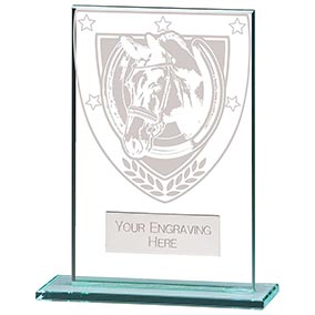 Millenium Glass Equestrian Award 125mm