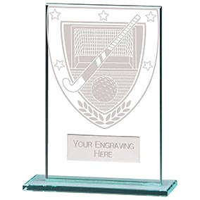 Millenium Glass Hockey Award 125mm