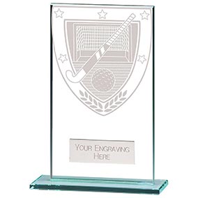 Millenium Glass Hockey Award 140mm