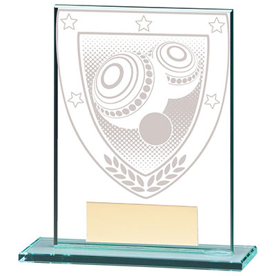 Millennium Glass Lawn Bowls Award 110mm