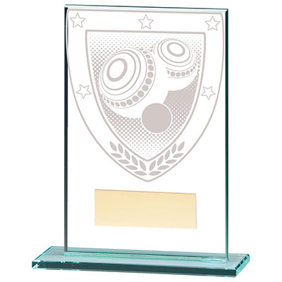 Millennium Glass Lawn Bowls Award 125mm