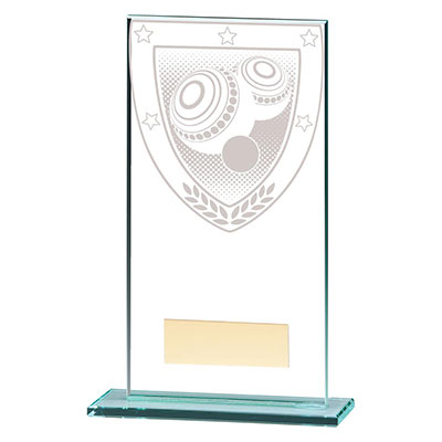 Millennium Glass Lawn Bowls Award 160mm