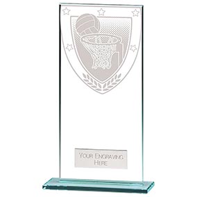 Millenium Glass Netball Award 180mm