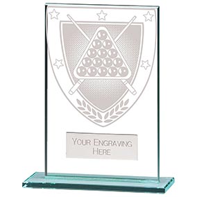 Millenium Glass Pool Snooker Award 125mm