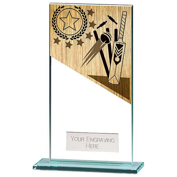 160mm Mustang Glass Cricket Award