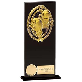 Maverick Fusion Black Glass Boxing Award 200mm