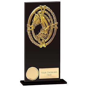 Maverick Fusion Black Glass Equestrian Award 180mm