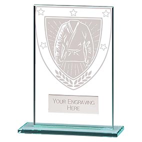 Millenium Glass Martial Arts Award 125mm