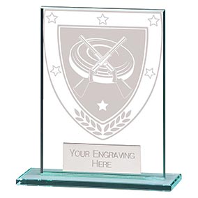 Millenium Glass Clay Pigeon Shooting Award 110mm