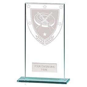 Millenium Glass Clay Pigeon Shooting Award 160mm