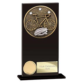 Ikon Hero Black Glass Cycling Award 160mm