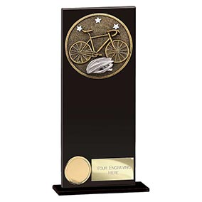 Ikon Hero Black Glass Cycling Award 200mm