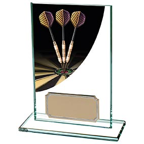 Darts Trophies Colour Curve Jade 125mm