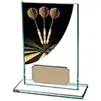 Darts Trophies Colour Curve Jade 125mm