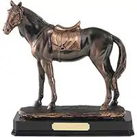 10in Copper Finish Horse Figurine Award