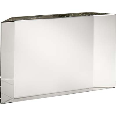 3.75in x 6in Clear Optical Crystal Award