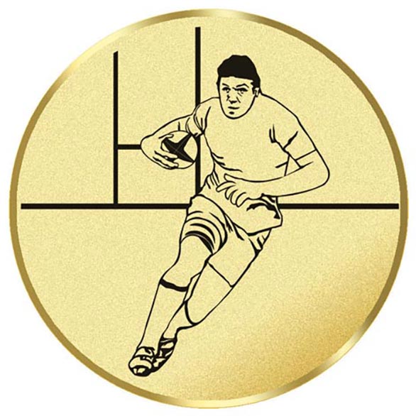 Rugby Player Centre 50mm