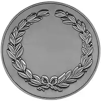 38mm Silver Wreath Medal