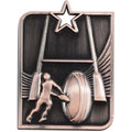 Centurion Star Series Rugby Medal Bronze 53x40mm