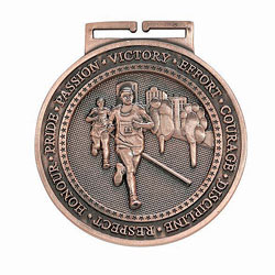 Olympia Running Medal Antique Bronze 60mm