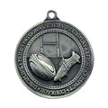 Olympia Rugby Medal Antique Silver 60mm