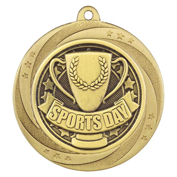 Gold Superstar Sports Day Medal 60mm